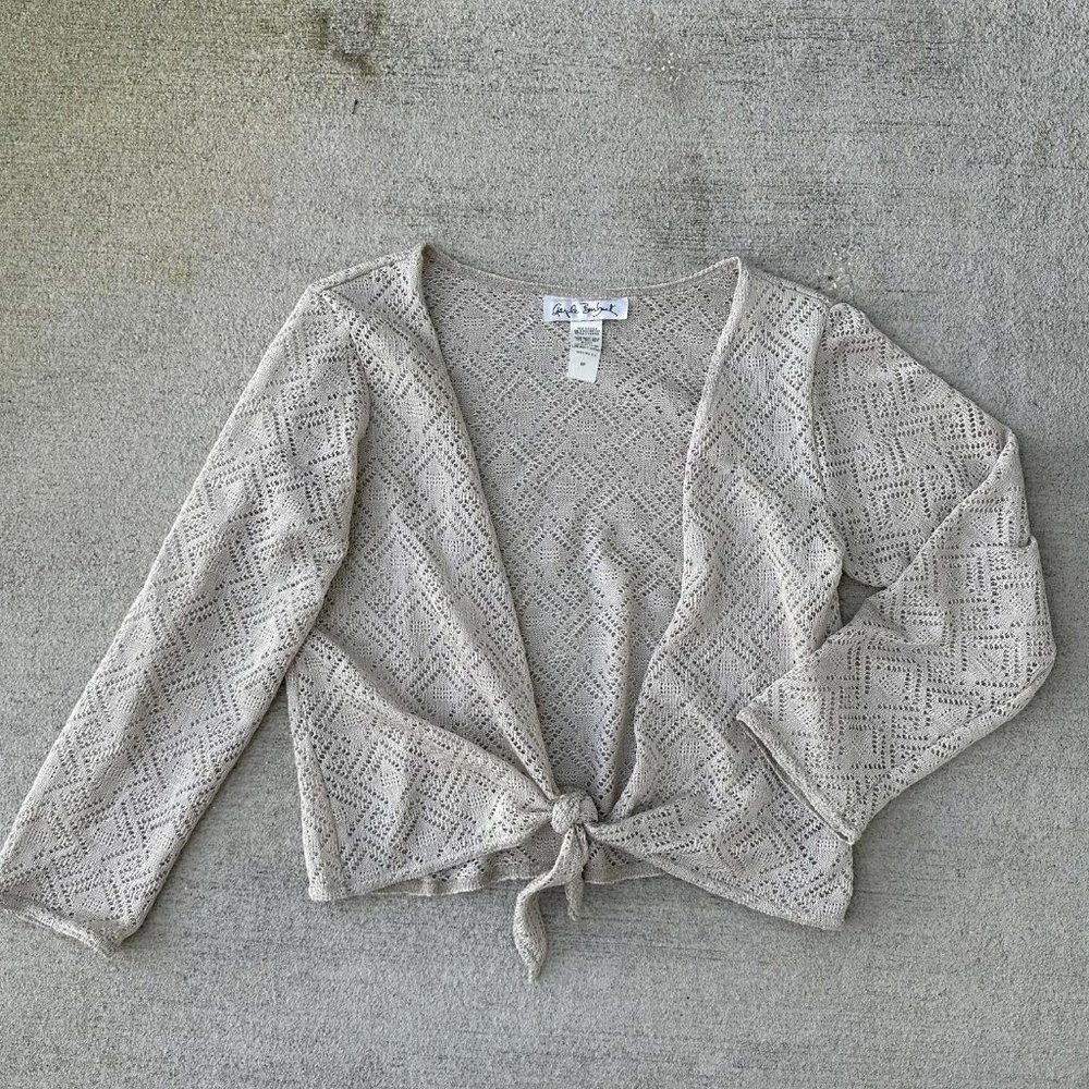 VINTAGE 90s KNITTED FRONT-TIE TOP